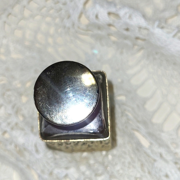 TIFFANY DECORATIVE FILIGREE BOTTLE OF PREFUME. BOTTLE IS ALMOST FULL. 2oz. - Picture 3 of 5